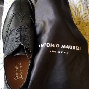 Antonio Maurizi Leather & Sueded Wingtip Oxford